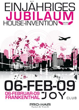 House Invention - 1 Jahr HI Werbeplakat