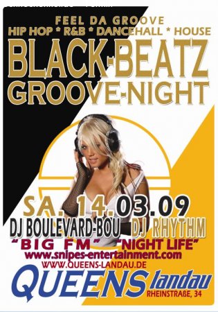 Black beatz-Groove night Werbeplakat