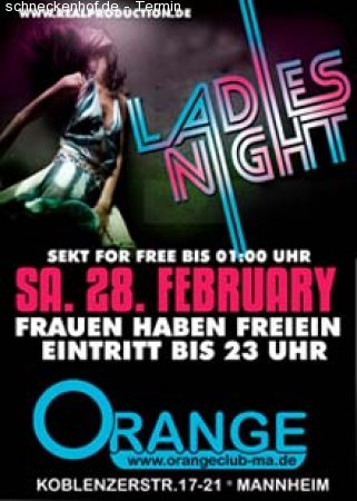 Ladies Night - Orange Club Werbeplakat