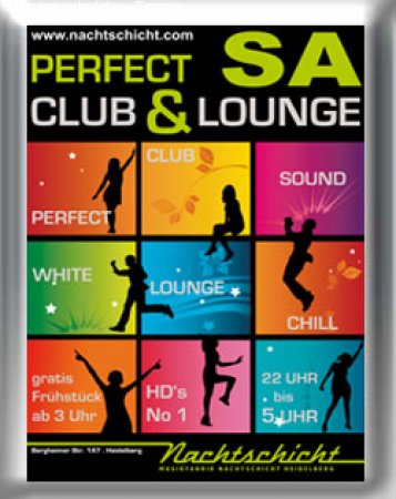 Perfect Club & Lounge Werbeplakat