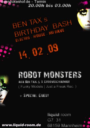 Ben Tax's Birthday Bash Werbeplakat