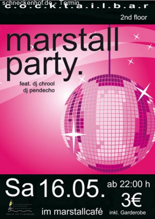 Marstallparty Werbeplakat