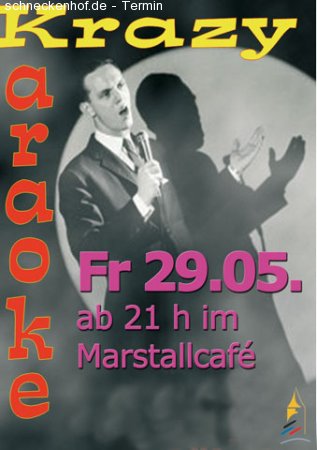 Krazy Karaoke im Marstall Werbeplakat