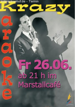 Krazy Karaoke im Marstall Werbeplakat