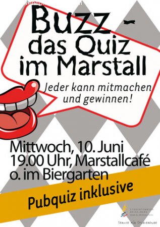 BUZZ - Das Quiz im Marstall Werbeplakat