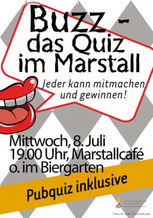 BUZZ - Das Quiz im Marstall Werbeplakat