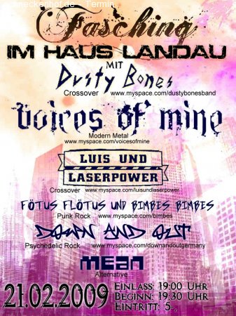 Luis & Laserpower LIVE im Haus Werbeplakat