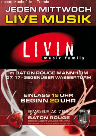 Live Lounge (Livin Music Fam.) Werbeplakat