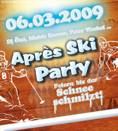 Après Ski Eröffnungsparty Werbeplakat