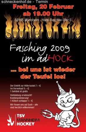 Sportler on Fire 2009 Werbeplakat