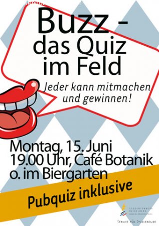 BUZZ - Das Quiz im Feld Werbeplakat