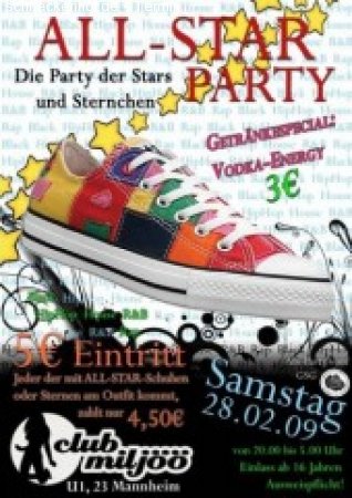 All-Star Party Werbeplakat