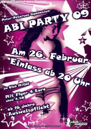 Abiparty Werbeplakat