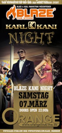 Blaze Night - Orange Club MA Werbeplakat