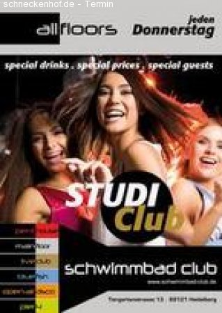 Studi Club Werbeplakat