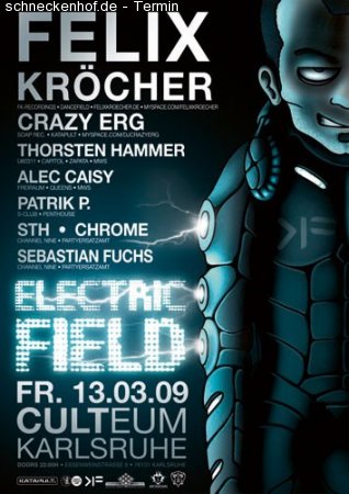 13.03.2009 / ELECTRIC FIELD - Werbeplakat