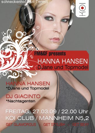 FM&GF  presents HANNA HANSEN Werbeplakat