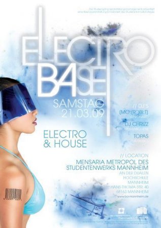 ELECTRO-BASE-PARTY Werbeplakat