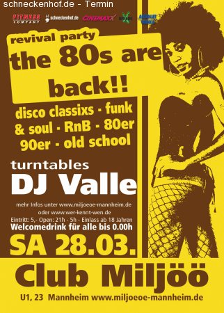 Revival Party The 80's are Bac Werbeplakat