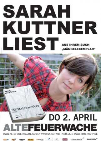 Sarah Kuttner liest vor Werbeplakat
