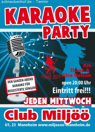 Karaoke Party Werbeplakat