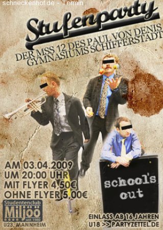 School's Out Party Werbeplakat