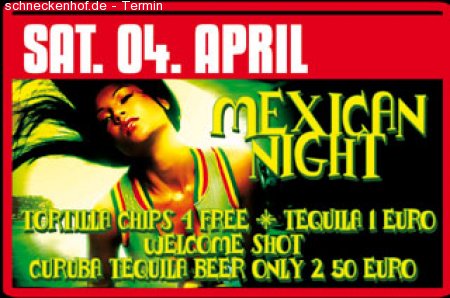 Mexican Night - Orange Club Werbeplakat