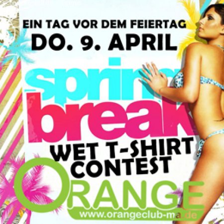 Spring Break - Orange Club Werbeplakat