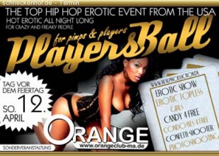 Players Ball - Orange Club Werbeplakat