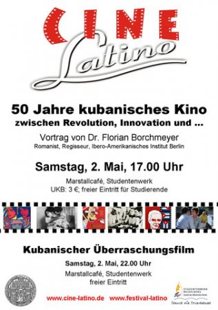 Vortrag: Kubanisches  Kino Werbeplakat