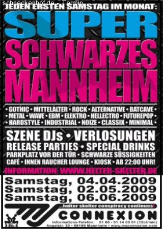 Super Schwarzes Mannheim Werbeplakat