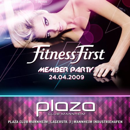 Fitness Party Werbeplakat