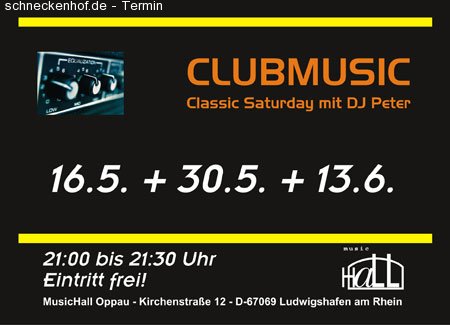 Clubmusic Werbeplakat