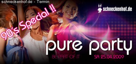 sh.de Pure Party! 90s Special Werbeplakat