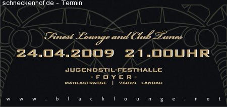 Blacklounge Werbeplakat