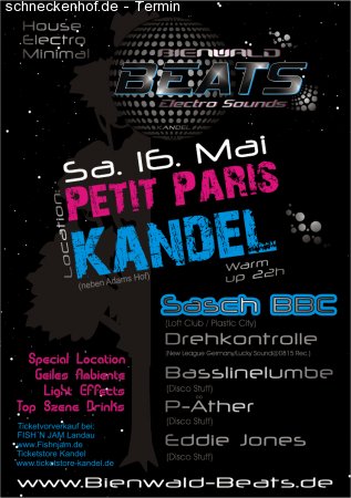 Bienwald Beats Electro Sounds Werbeplakat