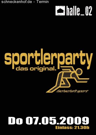 Sportlerparty Werbeplakat