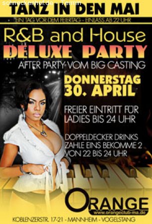 RnB and House Deluxe Party Werbeplakat