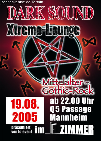 Dark-Sound Xtremo-Lounge Werbeplakat