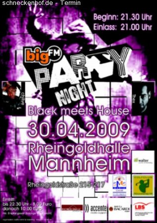 bigFM PartyNight Werbeplakat
