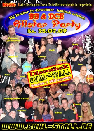 BB - Allstarparty Werbeplakat