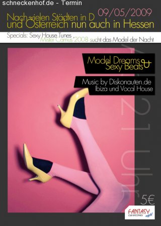 Mode Dreams and sexy Beats Werbeplakat