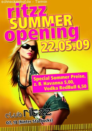 Summer Opening Werbeplakat