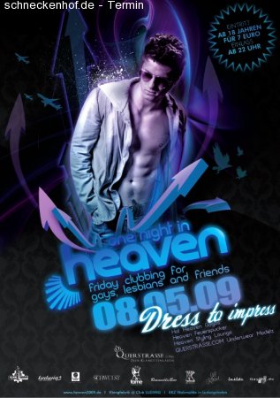ONE NIGHT IN HEAVEN - Gays Werbeplakat