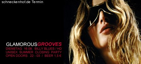 Glamorous Grooves Werbeplakat