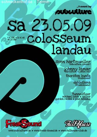 Subculture meets Freaksound Werbeplakat