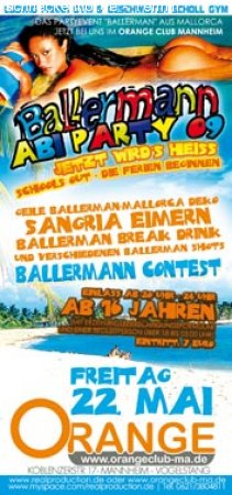 Abi Party Werbeplakat