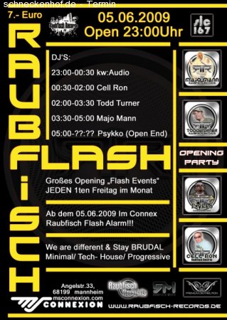 Flash - Raubfisch Alarm Werbeplakat