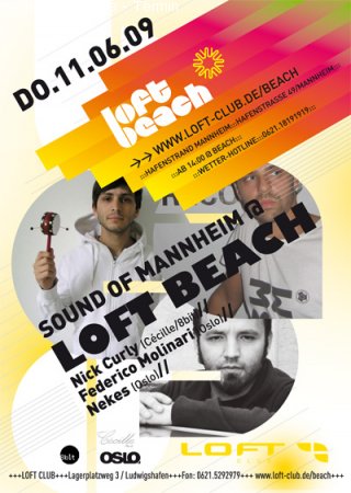 Sound of Mannheim @ Loft Beach Werbeplakat