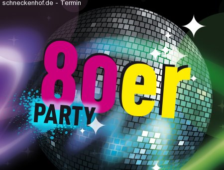 80er Party Pop & Wave Werbeplakat